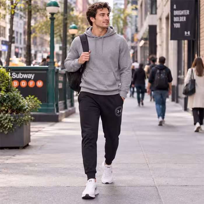Брюки Under Armour Rival Lightweight Graphic Jogger Черный L - 7
