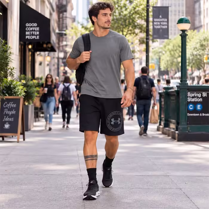 Шорты Under Armour Rival Lightweight Graphic Черный L - 7