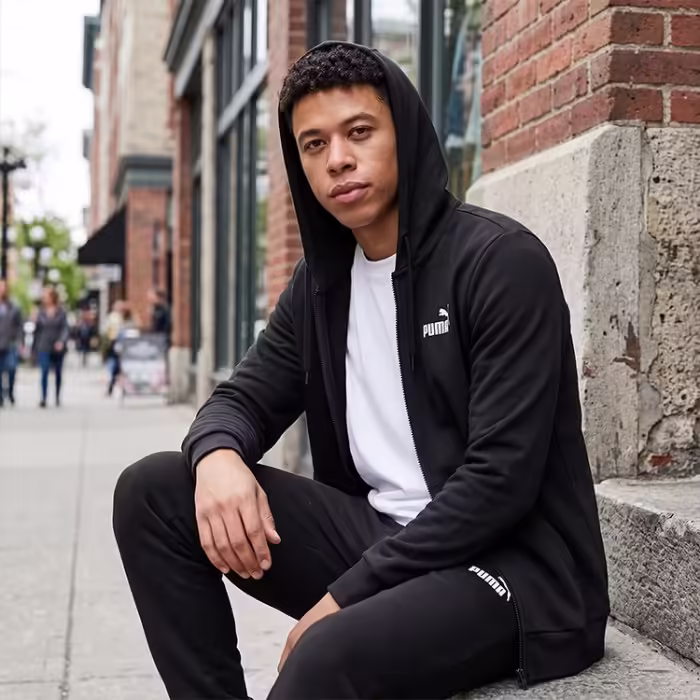 Hanorac Puma Essentials Logo Full-Zip Hoodie - 6