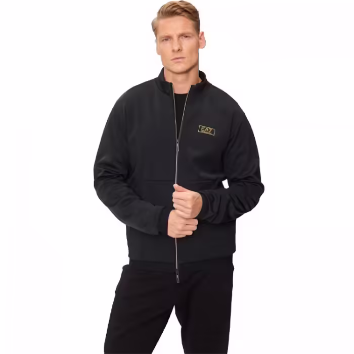Hanorac EA7 EMPORIO ARMANI Gold Label Zip-Up Sweatshirt - 4