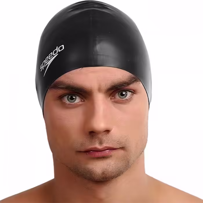 Casca de inot silicon Speedo FLAT SILICONE CAP AU BLACK - 3
