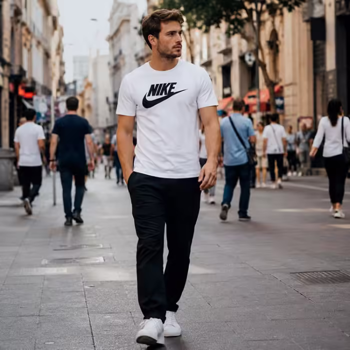 Футболка Nike M NSW TEE ICON FUTURA Белый S - 7