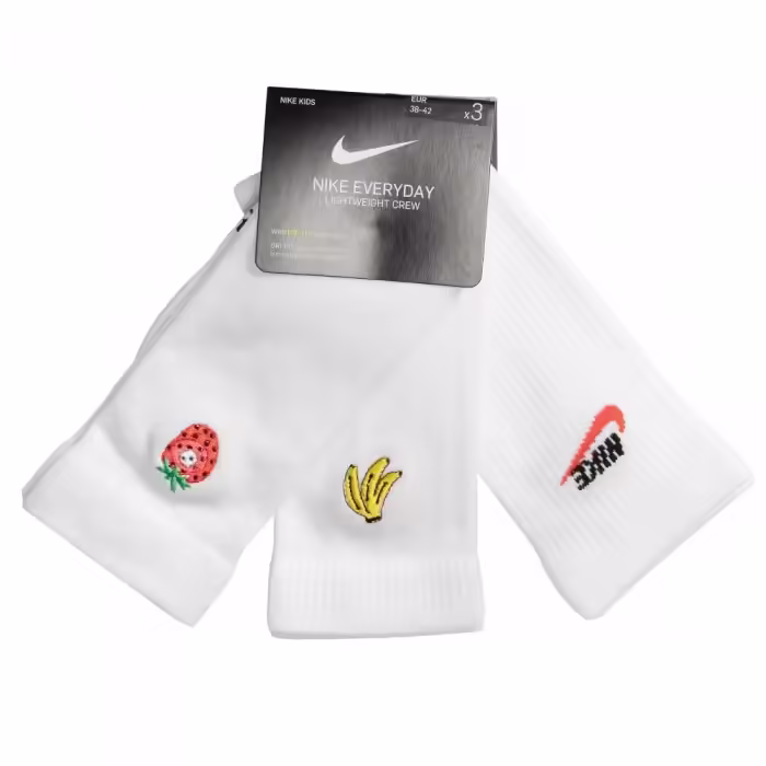 Носки Nike Y NK EVERYDAY LTWT CREW 3PR Белый M