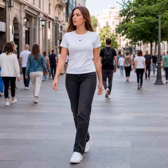 Tricou Nike W NSW ESSNTL TEE SS CREW LBR Alb L - 7