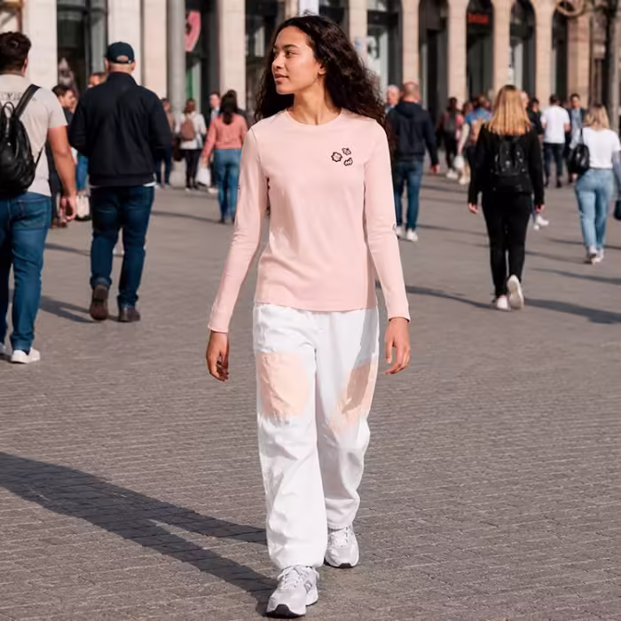 Long-sleeve Nike W NSW TEE LS AIR SPRUNG Roz XS - 7