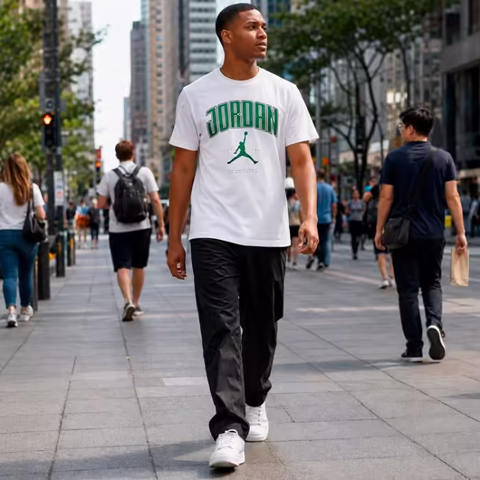 Футболка Nike M J CITY 88 SS CREW Белый XL - 7