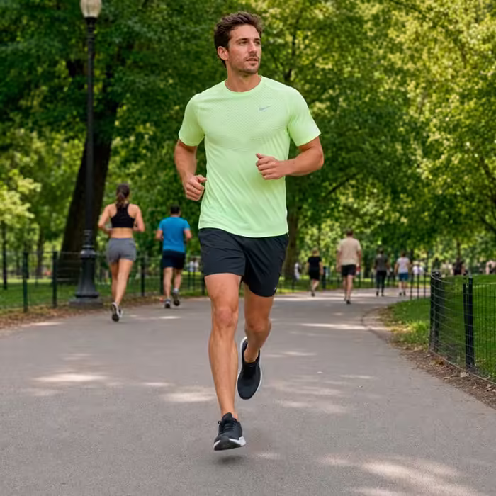 Футболка Nike M NK DFADV STRIDE SS TOP Желтый XXL - 9