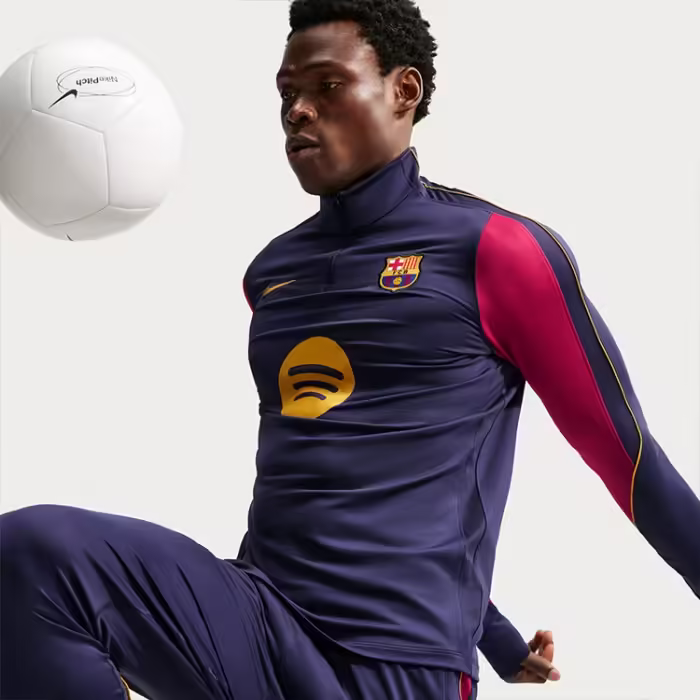 Long-sleeve Nike F.C. Barcelona Strike Dri-FIT Knit Drill Top - 4