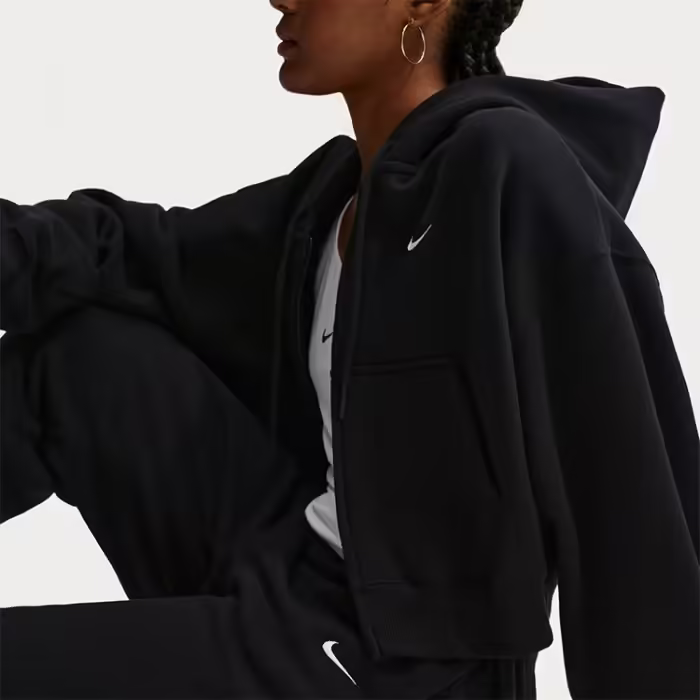 Pantaloni Nike Studio Fleece High-Rise Oversized Cuffed - 4