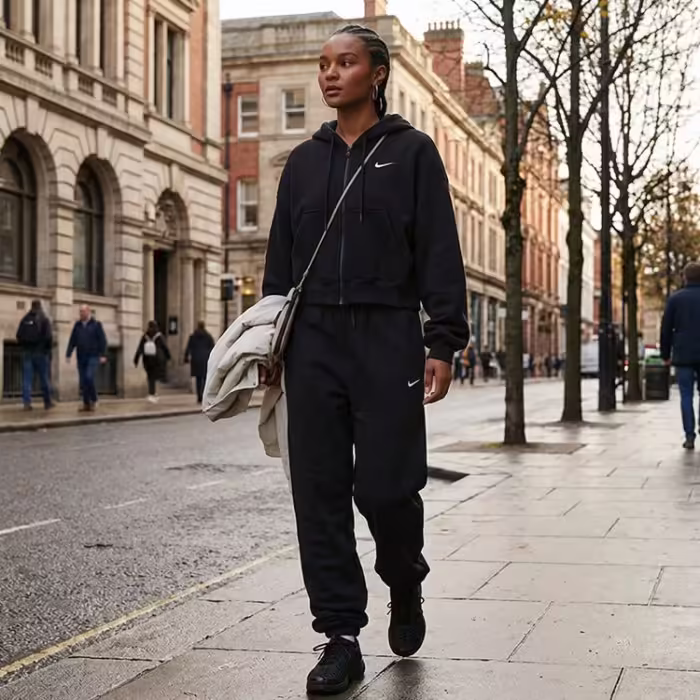 Pantaloni Nike Studio Fleece High-Rise Oversized Cuffed - 7