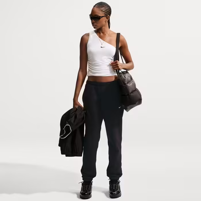 Pantaloni Nike STUDIO FLEECE MID-RISE CUFFED - 3