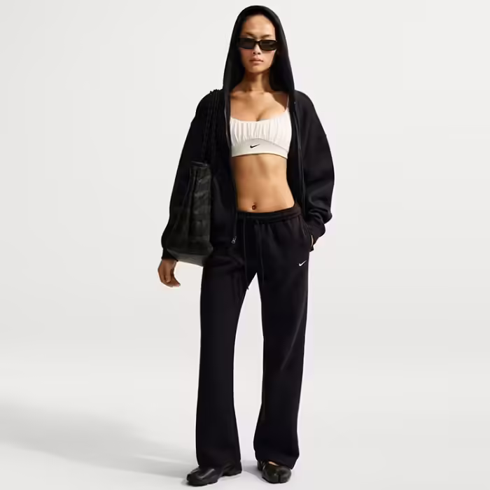 Pantaloni Nike Studio Fleece Mid-Rise Open-Hem Trousers - 3