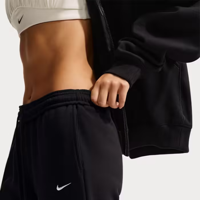 Pantaloni Nike Studio Fleece Mid-Rise Open-Hem Trousers - 5