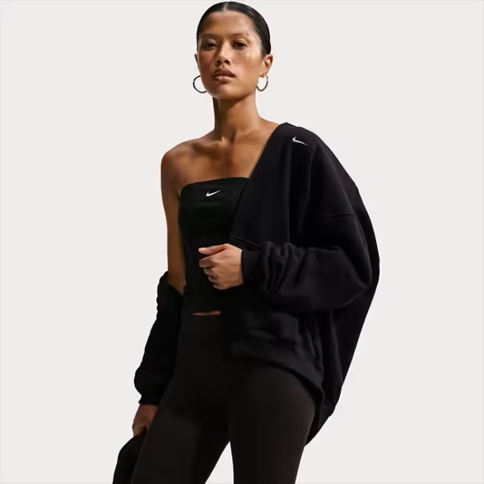 Hanorac Nike Studio Fleece Oversized Full-Zip Hoodie - 4