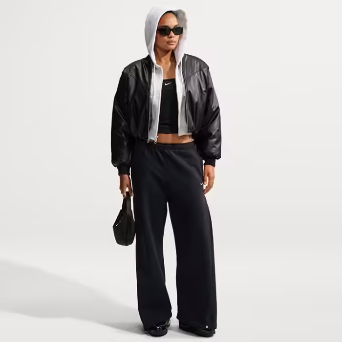 Pantaloni Nike Studio Fleece Loose Pleated Snap - 3