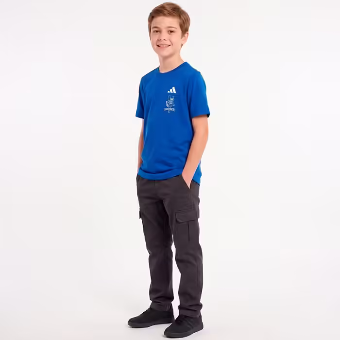 Футболка Adidas J MC TEE Синий 116 - 3