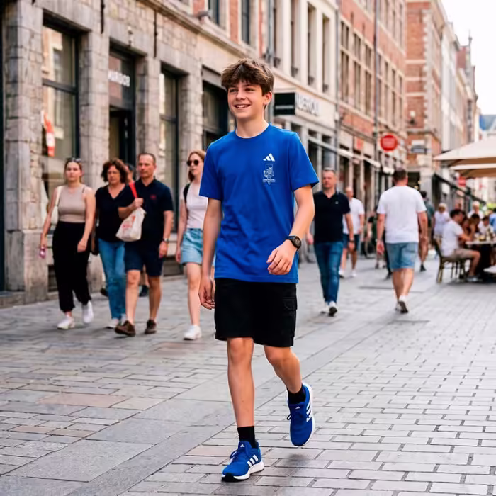 Футболка Adidas J MC TEE Синий 116 - 9