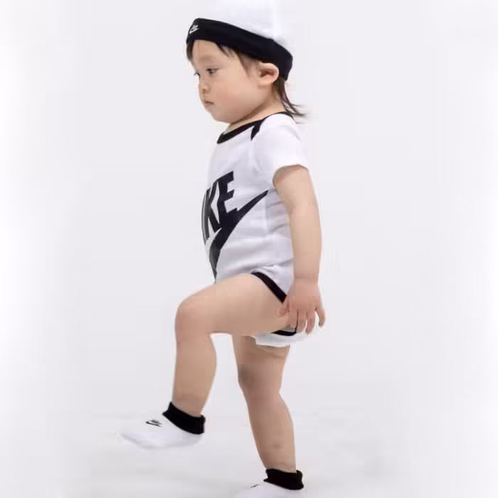 Bodi Nike FUTURA LOGO Alb 6-12M - 2