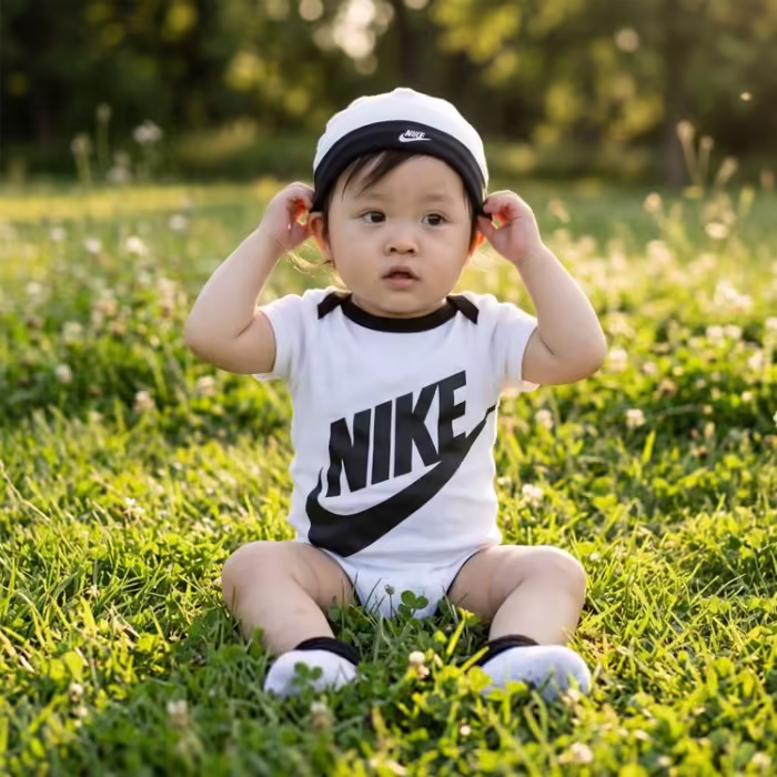Bodi Nike FUTURA LOGO Alb 6-12M - 7
