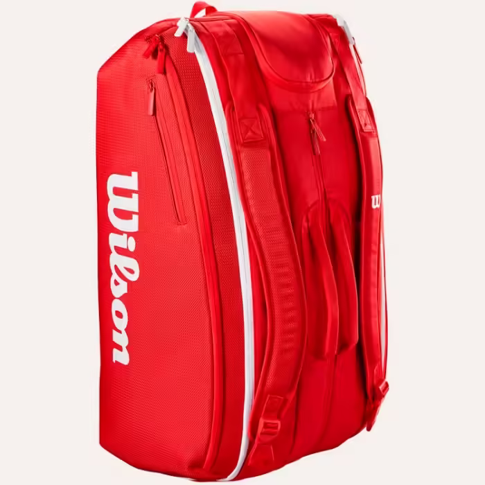 Сумка теннисная Wilson SUPER TOUR WILSON RED 15PK 2025 - 3
