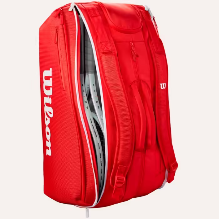 Сумка теннисная Wilson SUPER TOUR WILSON RED 15PK 2025 - 4
