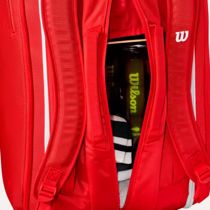 Сумка теннисная Wilson SUPER TOUR WILSON RED 15PK 2025 - 8