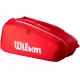 Сумка теннисная Wilson SUPER TOUR WILSON RED 9PK 2025