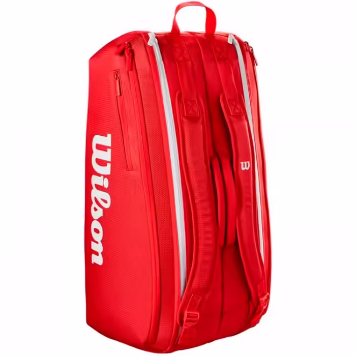 Сумка теннисная Wilson SUPER TOUR WILSON RED 9PK 2025 - 3