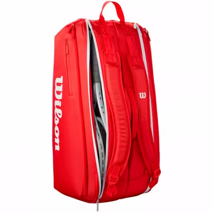 Сумка теннисная Wilson SUPER TOUR WILSON RED 9PK 2025 - 4