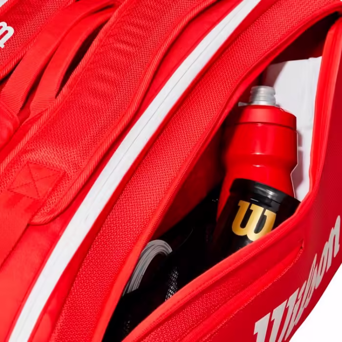 Сумка теннисная Wilson SUPER TOUR WILSON RED 9PK 2025 - 6