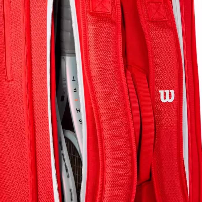 Сумка теннисная Wilson SUPER TOUR WILSON RED 9PK 2025 - 7