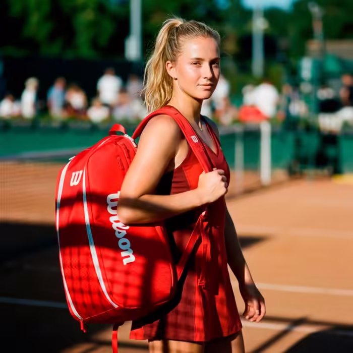 Сумка теннисная Wilson SUPER TOUR WILSON RED 9PK 2025 - 9