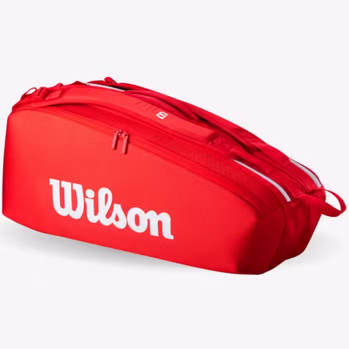 Сумка теннисная Wilson SUPER TOUR WILSON RED 6PK 2025