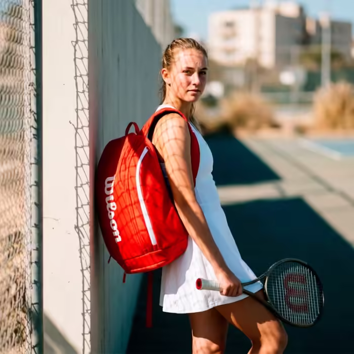 Рюкзак теннисный Wilson SUPER TOUR WILSON RED BACKPACK - 2