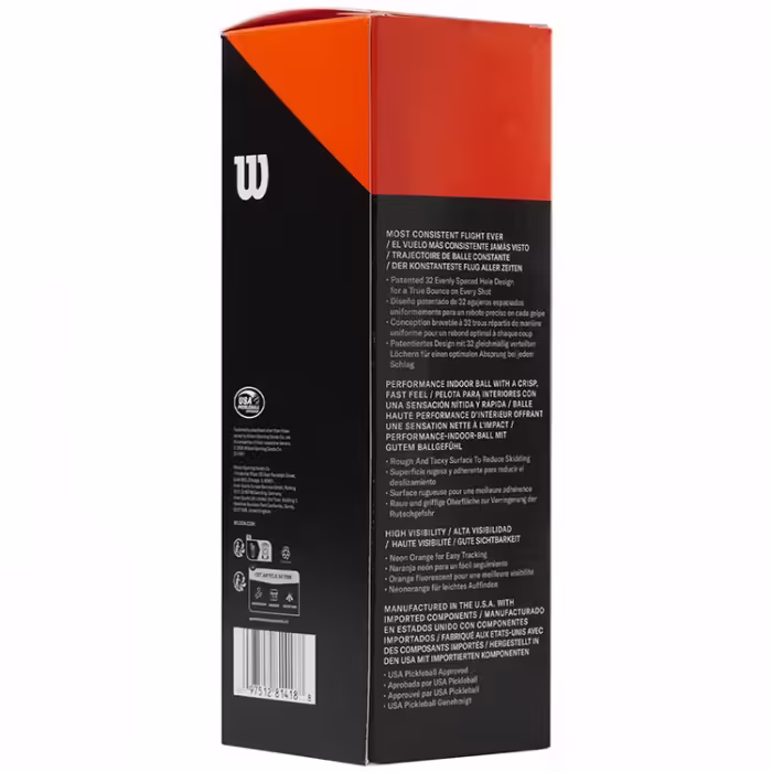 Набор мячей для пиклбола 3 шт Wilson TRU 32 INDOOR 3 PACK - 2