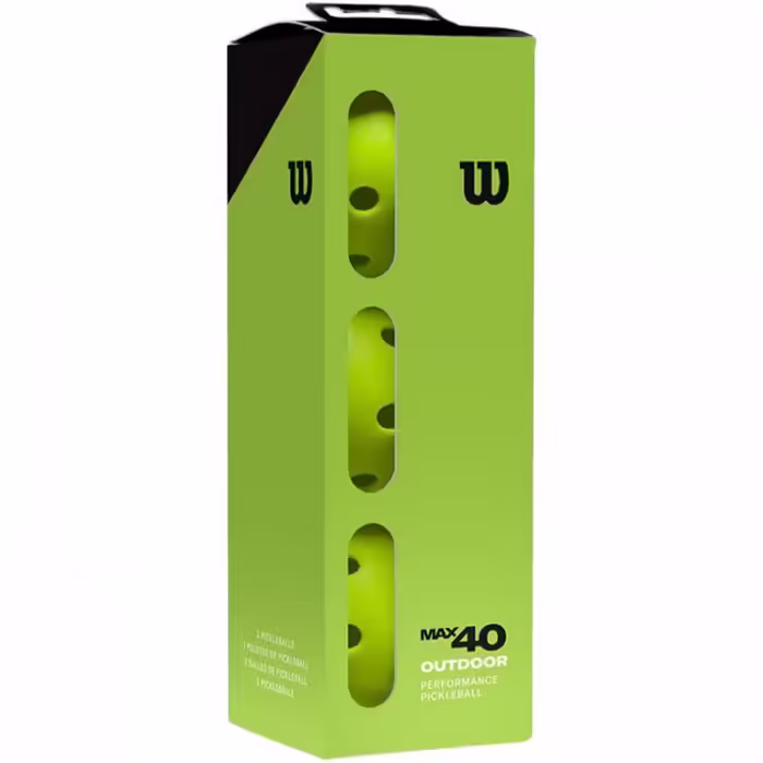 Набор мячей для пиклбола 3 шт Wilson Max 40 Outdoor Pickleball 