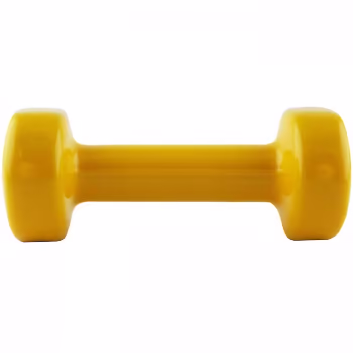 Гантель 1 кг HMS Vinyl Dipped Dumbbells (Fitbell) Желтый 1 kg