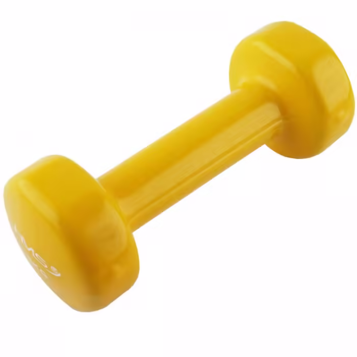 Гантель 1 кг HMS Vinyl Dipped Dumbbells (Fitbell) Желтый 1 kg - 3
