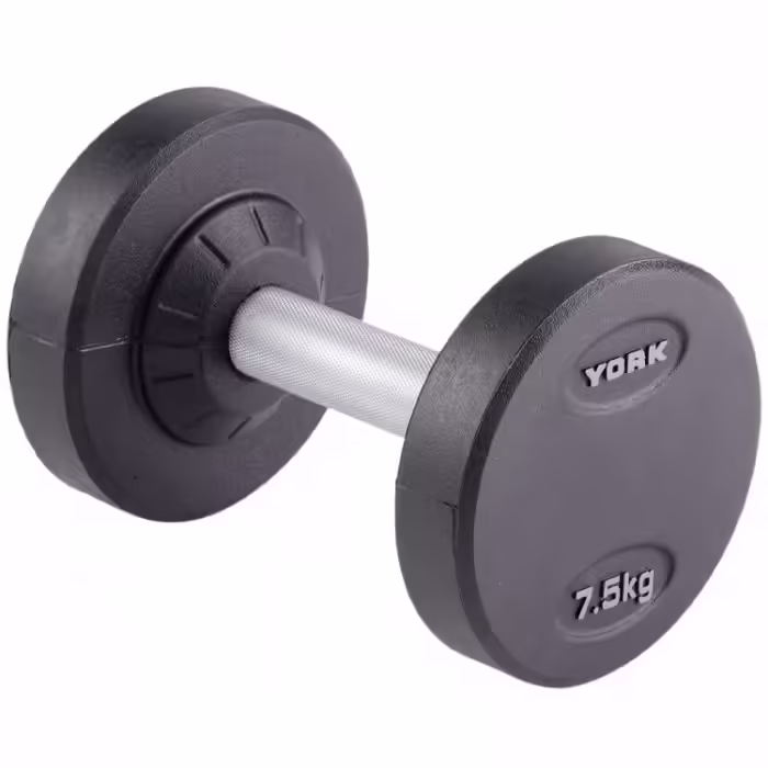 Gantera 7.5 kg YORK Pro-Style Rubber Dumbbell