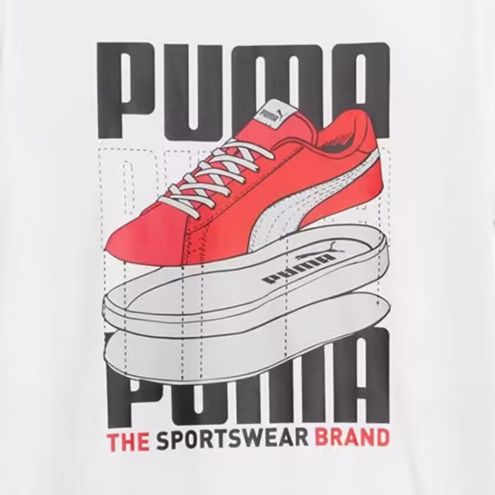 Футболка Puma GRAPHICS Sneaker Tee Белый S - 4