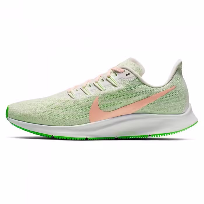 Кроссовки Nike WMNS AIR ZOOM PEGASUS 36 Серый/Бежевый/Салатовый 37.5