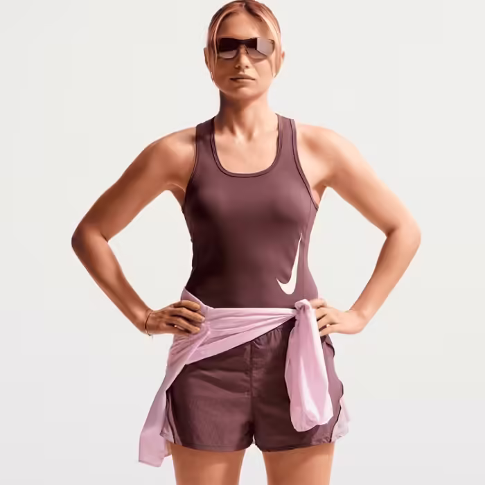Майка Nike TEMPO SWOOSH RUN DRI-FIT Коричневый XS - 5