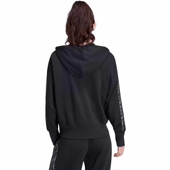 Hanorac Adidas SEASONAL ESSENTIALS ANIMAL PRINT 3-STRIPES FULL-ZIP HOODED Negru XXS - 2