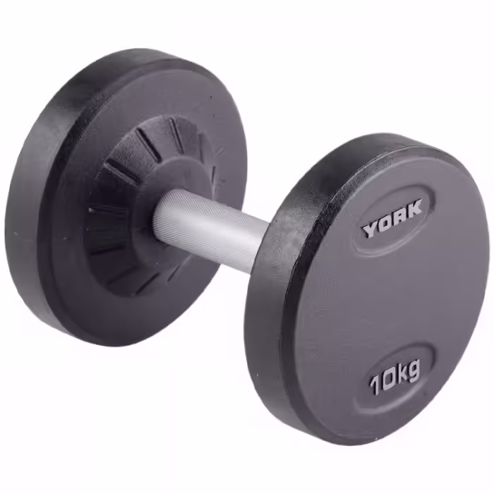 Gantera 10 kg YORK Pro-Style Rubber Dumbbell