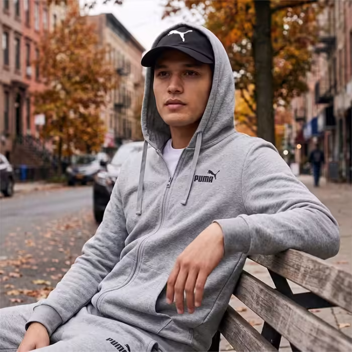 Hanorac Puma Essentials Logo Full-Zip Hoodie - 6