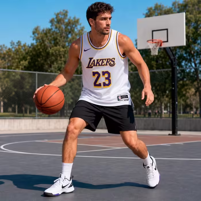 Майка Nike LAL MNK DF SWGMN JSY ASC 22 Белый S - 9