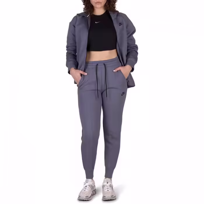Pantaloni Nike W NSW TCH FLC MR JGGR