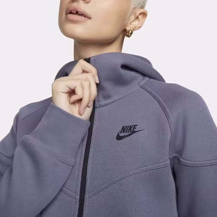 Толстовка Nike W NSW TCH FLC WR FZ HDY Синий XS - 5