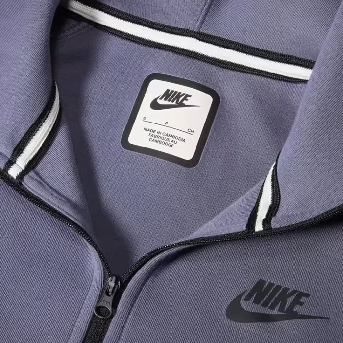 Толстовка Nike W NSW TCH FLC WR FZ HDY Синий XS - 10