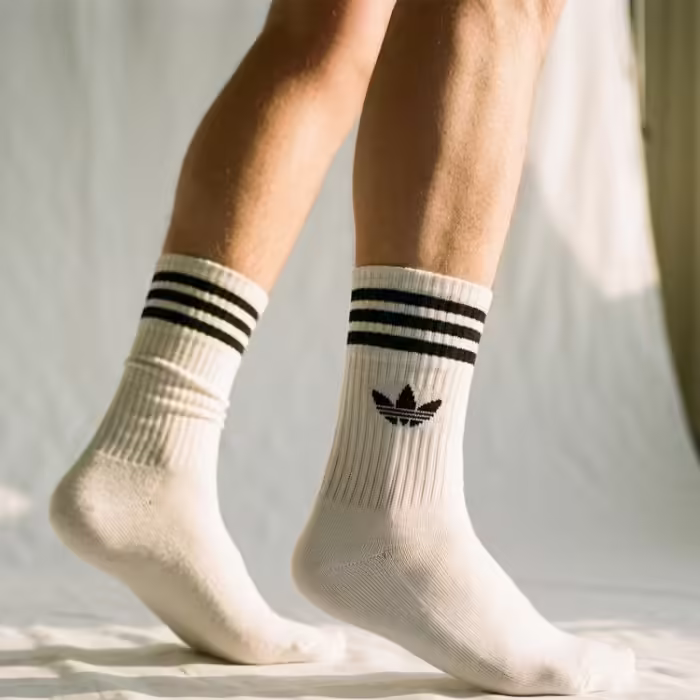 Носки Adidas 3-STRIPES CREW Белый S - 6